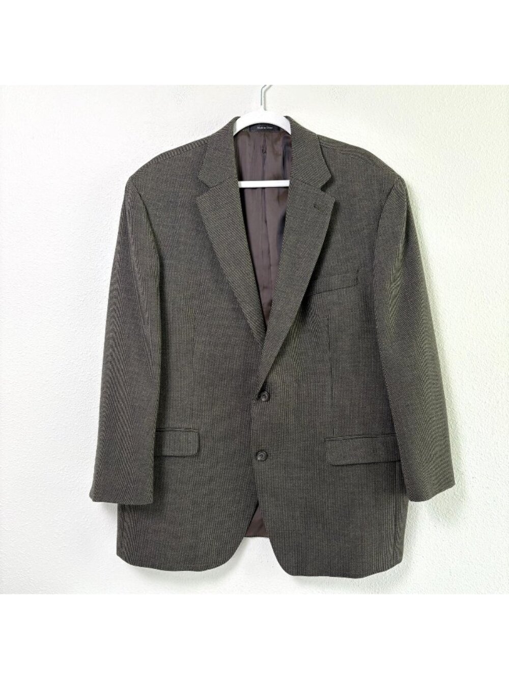 Lauren Ralph Lauren Sport Coat Mens 46R‎ Brown 2 Button Wool Blazer Suit Jacket